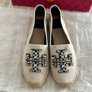NWB Torry Burch Embellished Espadele Size 7.5